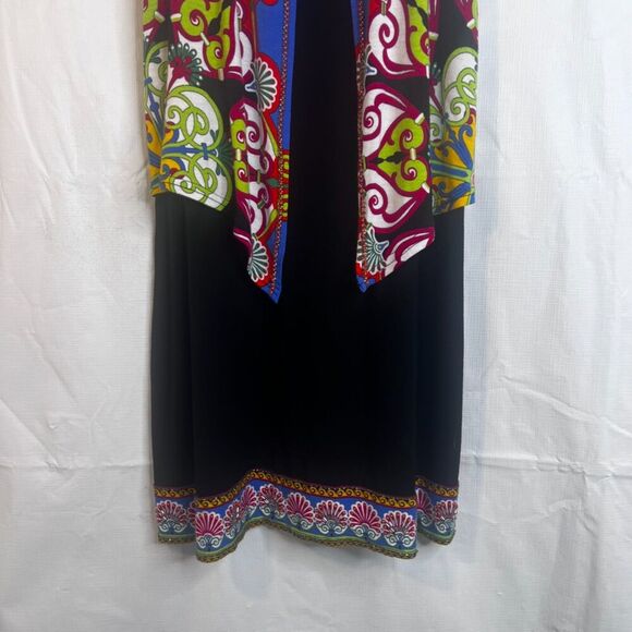 Joyous & Free Dress Sleeveless Beaded Patterned Attached Vest Size Medium - Picture 6 of 11